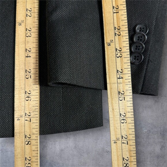 BANANA REPUBLIC Tailored fit Mens Blazer Sport Coat 2-Button Jacket 42S Gray - Picture 11 of 14